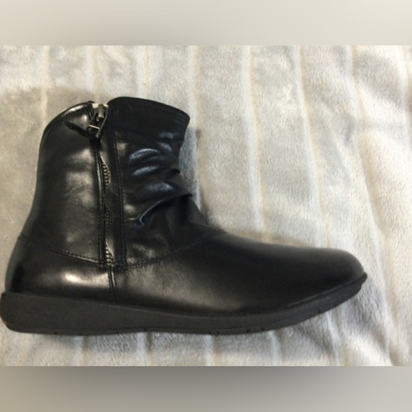 Josef Seibel Faye 5 Black Leather Ankle Boot EU 37 US 6 to 6.5 - Picture 7 of 11